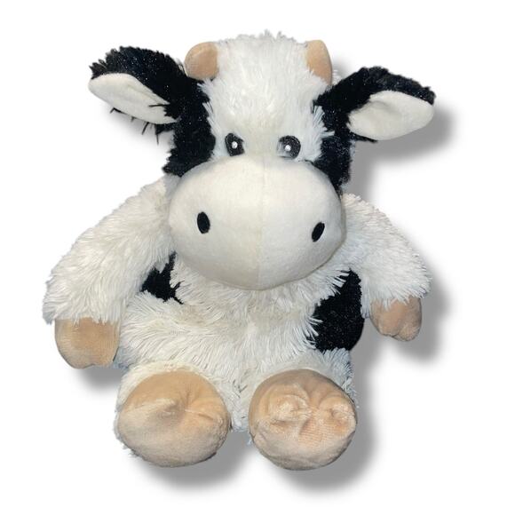 13" Warmies Cow Plush Weighted Heat Therapy French Lavender Animal Nursery Gift - Picture 2 of 11